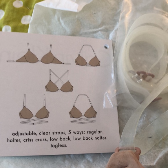 Calvin Klein never worn nude bra, 32B, 5 way adjustable with clear straps - Picture 3 of 5